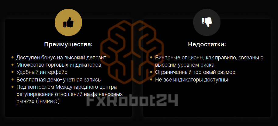 Достоинства и недостатки Pocket Option